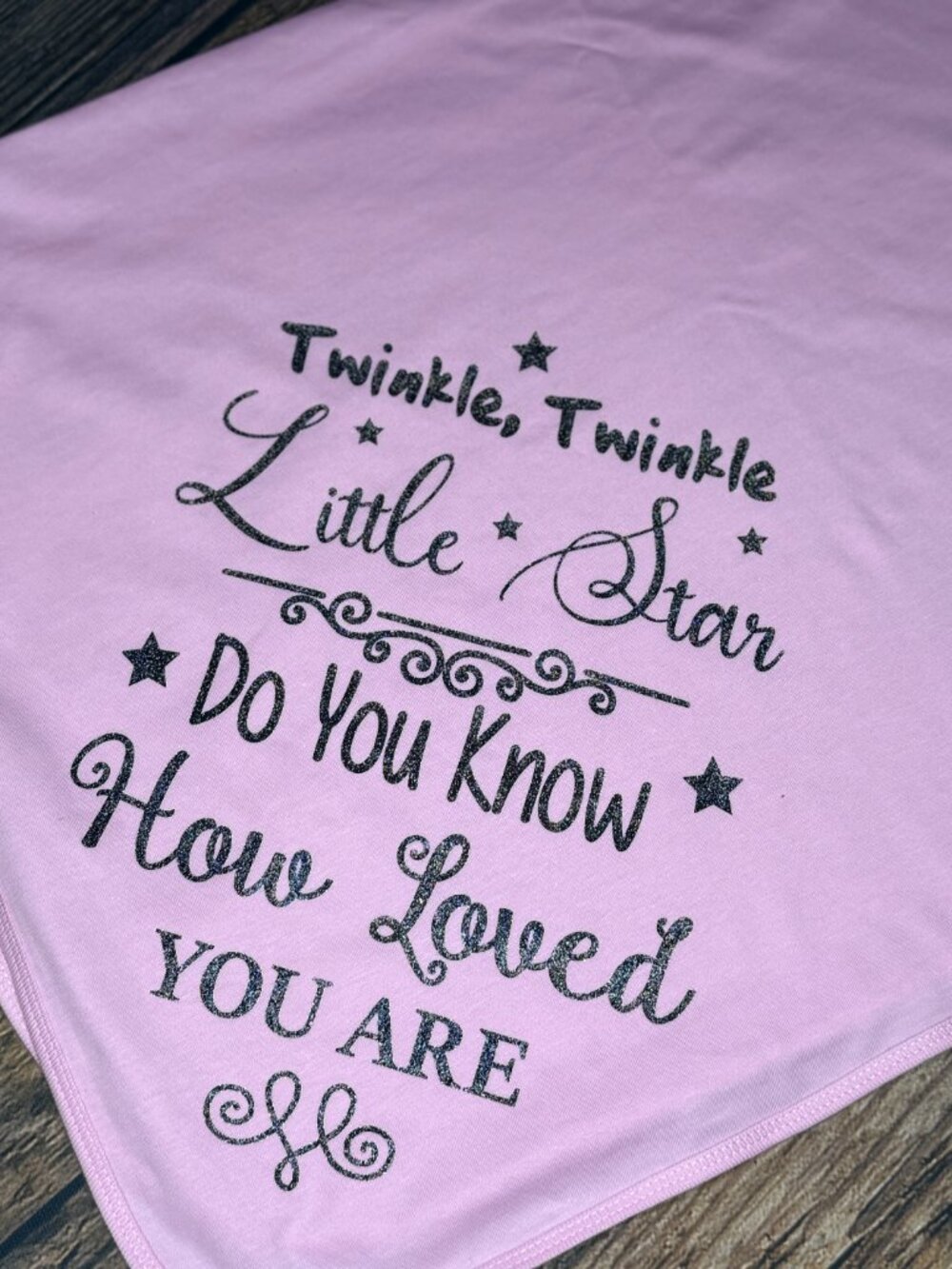 Handcrafted Twinkle Twinkle Little Star Baby Blanket